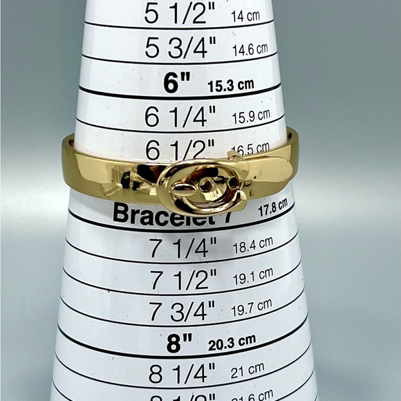 Coach Gold Tone Signature C Bracelet - Picture 6 of 7
